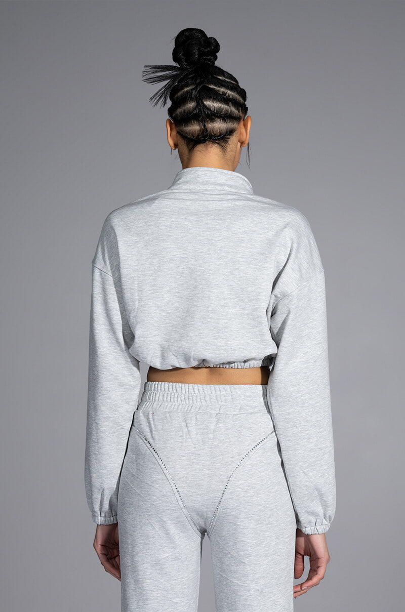 DRIPPING JEWELS HALF ZIP SWEATSHIRT