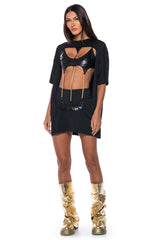 ELEANOR LAYERED CUTOUT TSHIRT