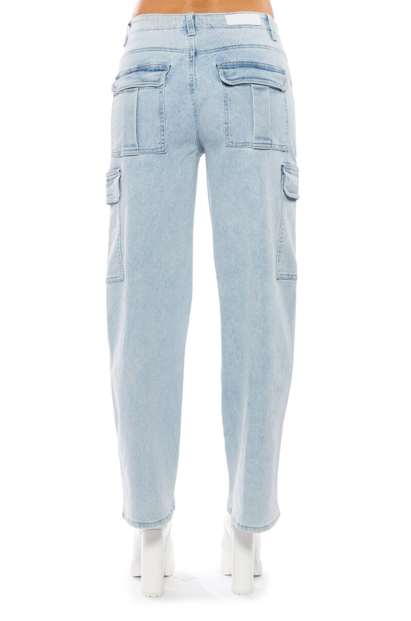 ELIZA DENIM CARGO PANT