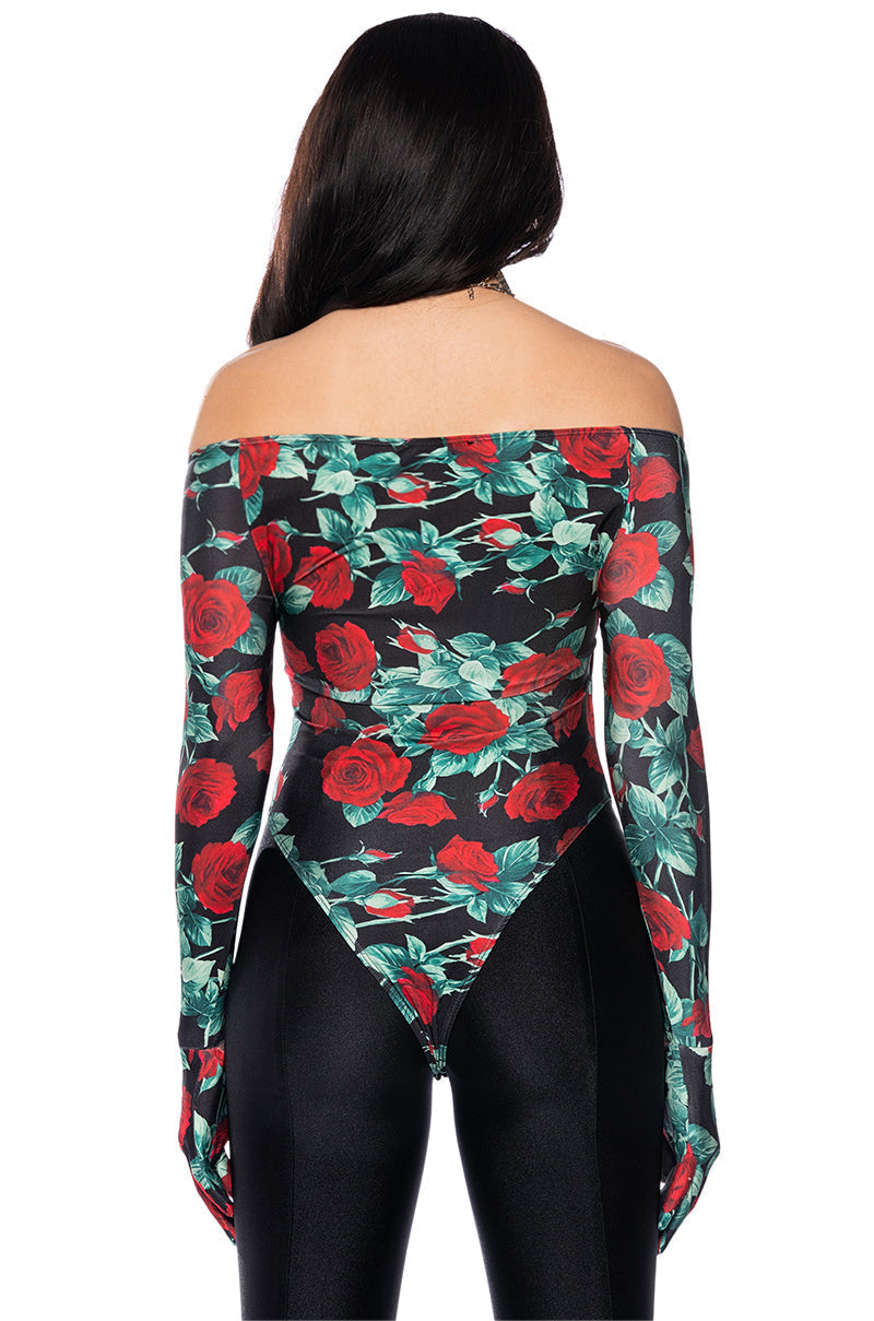 EVENING ROMANCE BODYSUIT WITH GLOVES