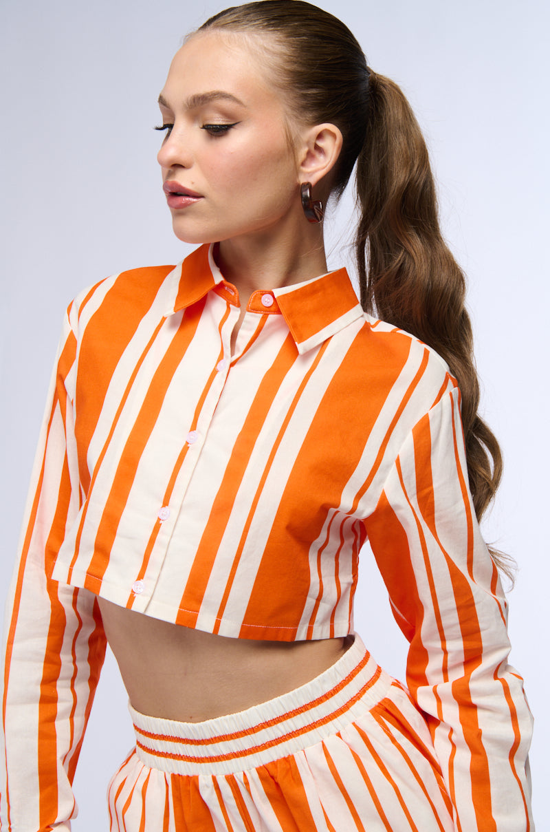 EVERYTIME YOU GO BUTTON DOWN BLOUSE