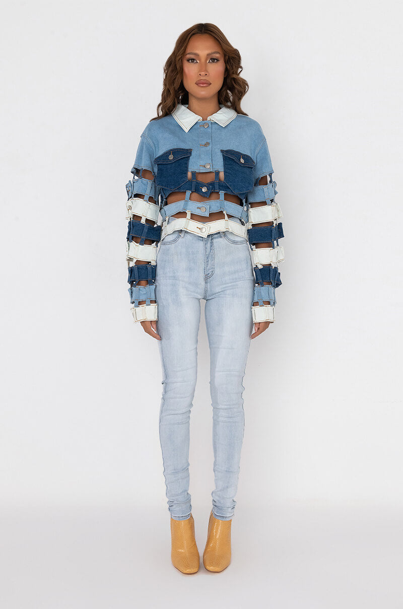 EXTREME STRETCH SKINNY JEANS BUTTERFLY