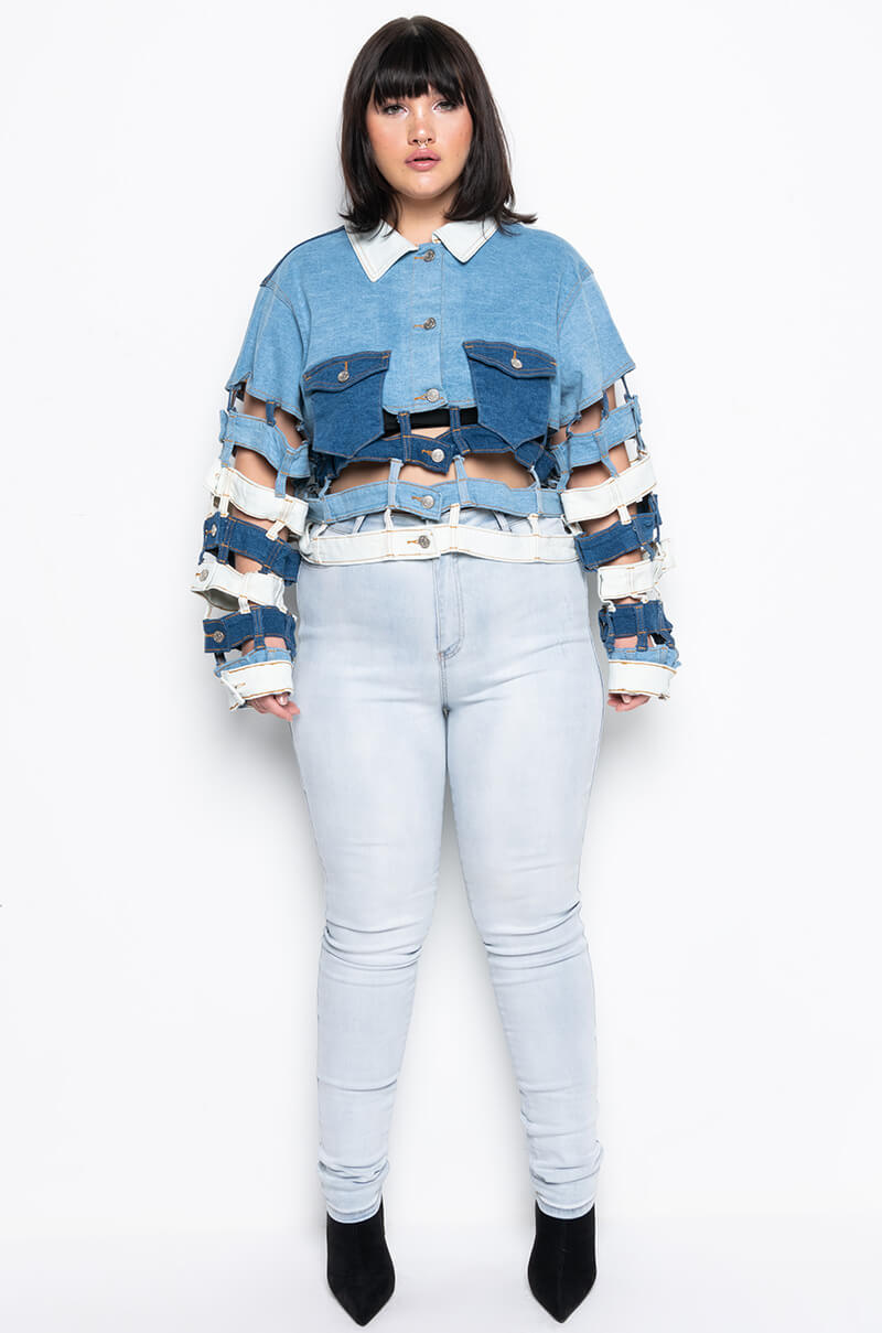 EXTREME STRETCH SKINNY JEANS BUTTERFLY