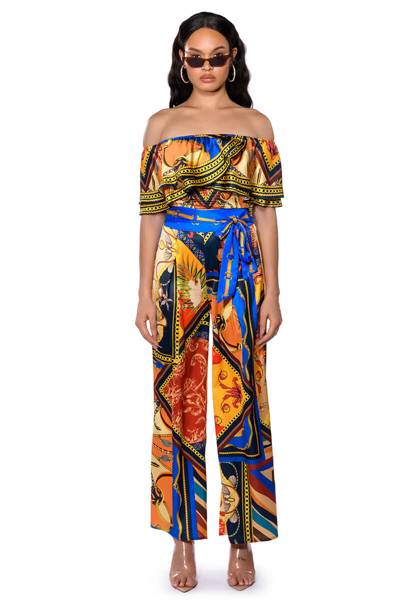 EZRA PRINTED PALAZZO PANT