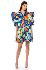 FALL IN LOVE COLLARED MINI DRESS