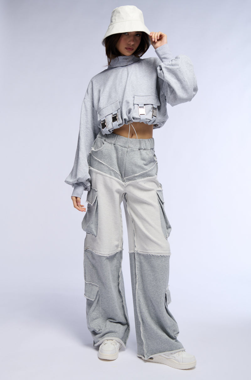 FASHION FORWARD WIDE LEG SWEATPANT