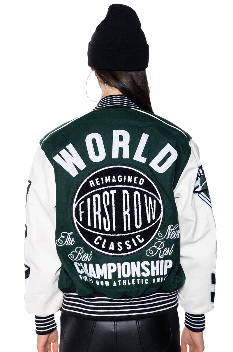 FIRST ROW THE BEST OVERSIZED BOMBER