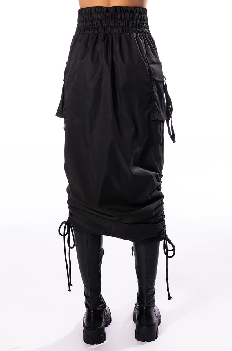 MIX IT UP DRAWSTRING MAXI SKIRT