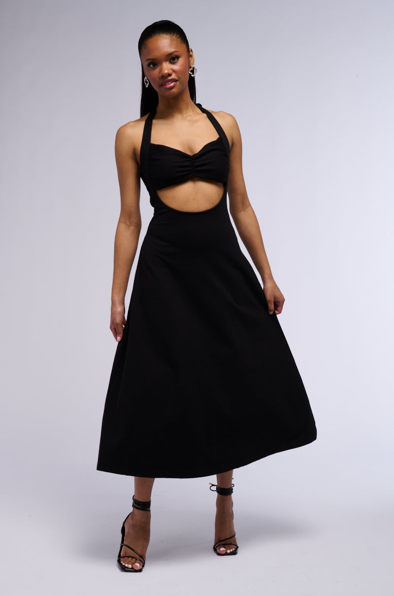 FROM DAY TO NIGHT KNIT MIDI DRESS