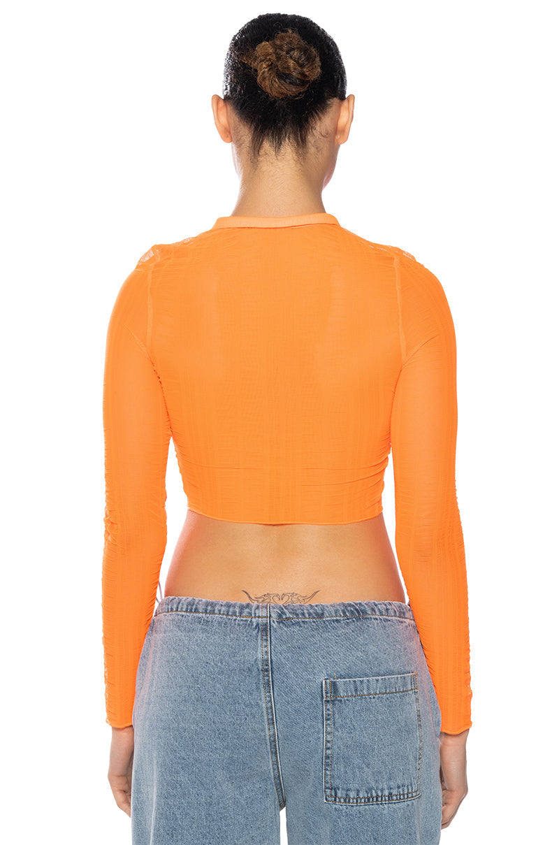 GEMMA KEYHOLE LONG SLEEVE SHIRT