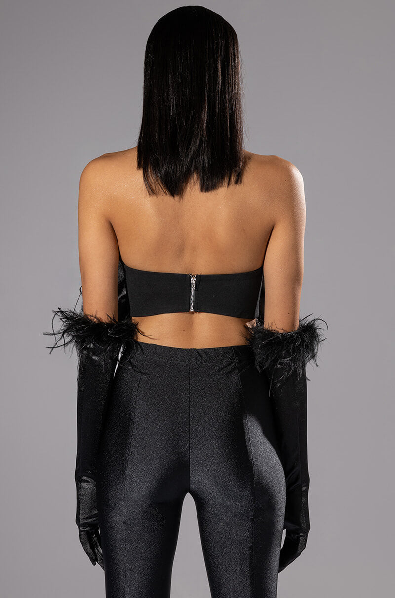 GIFT FOR YOU TUBE TOP AND GLOVES SET