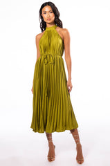 GO TO TOWN PLEATED DRESS