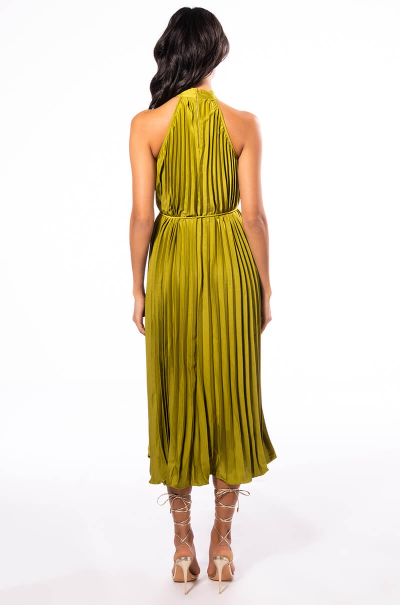 GO TO TOWN PLEATED DRESS
