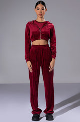 GRETCHEN ZIP UP CROPPED HOODIE