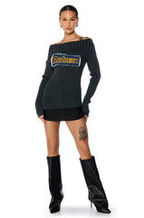 HARDDCORE DISTRESSED RIB SWEATER