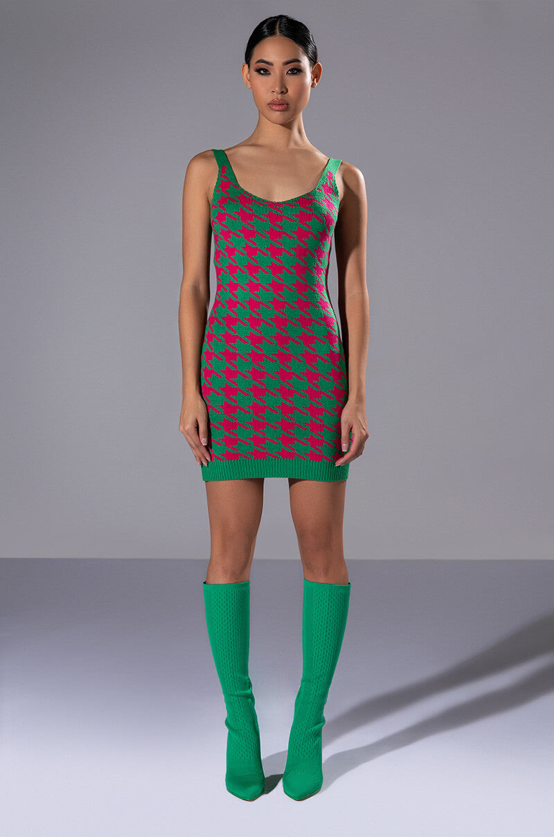HIGHER LOVE KNIT MINI DRESS