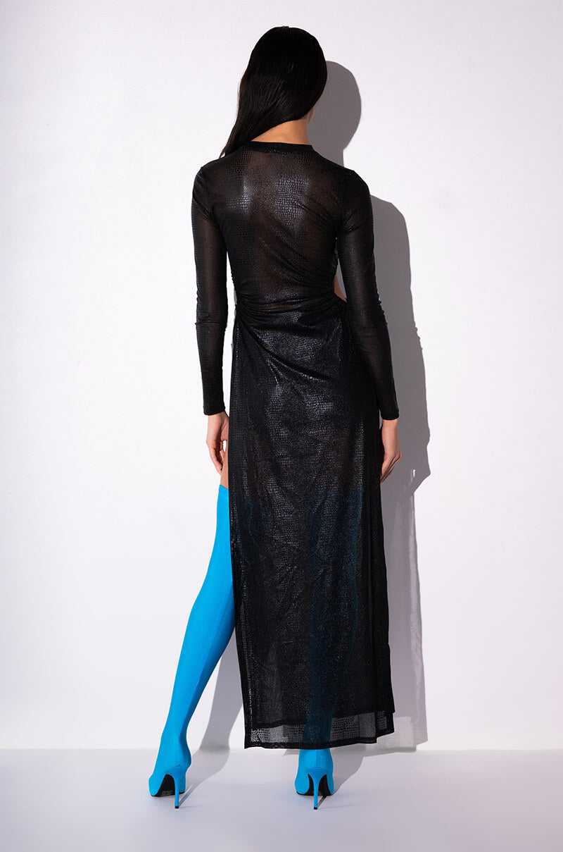 INTRODUCE ME SIDE SLIT MAXI DRESS