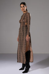 INTRODUCE ME SIDE SLIT MAXI DRESS