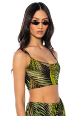 ISLAND ESCAPE MESH BRALETTE TOP