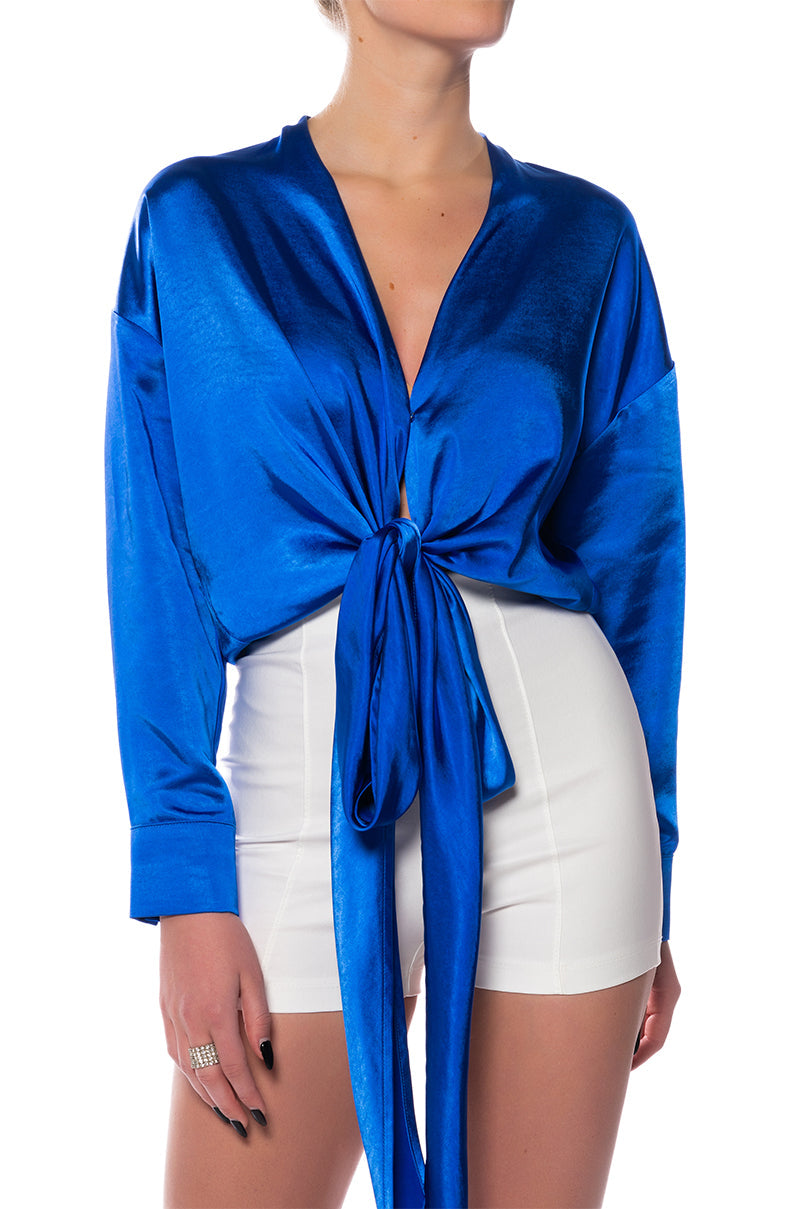 JAN TIE FRONT BLOUSE
