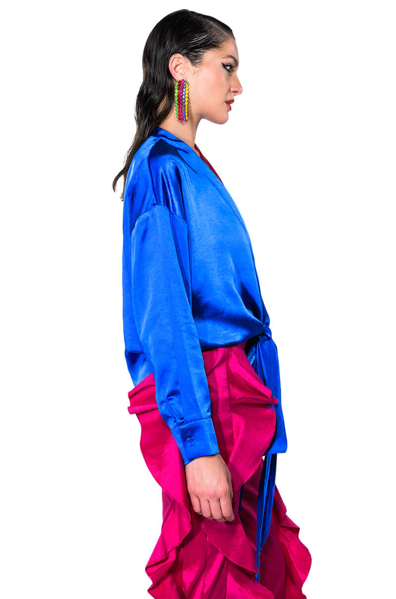 JAN TIE FRONT BLOUSE