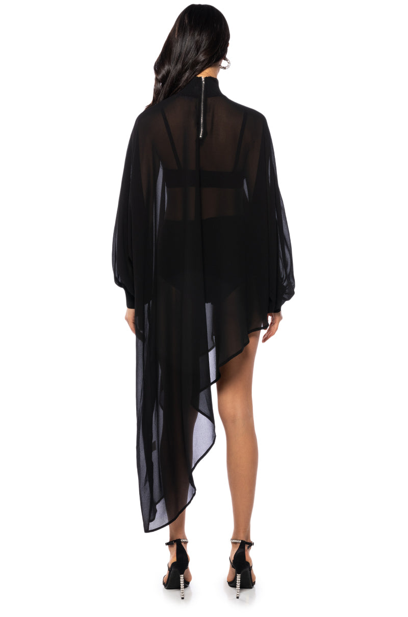 JUNE ASYMMETRICAL MIDI DRESS