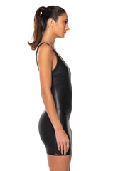 KILL OF THE NIGHT SQUARE NECK MINI DRESS IN BLACK
