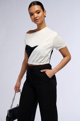 LEAVE IT TEE WITH CORSET