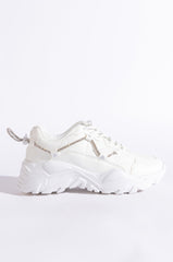 LOOK BACK AT IT FLATFORM SNEAKER IN WHITE