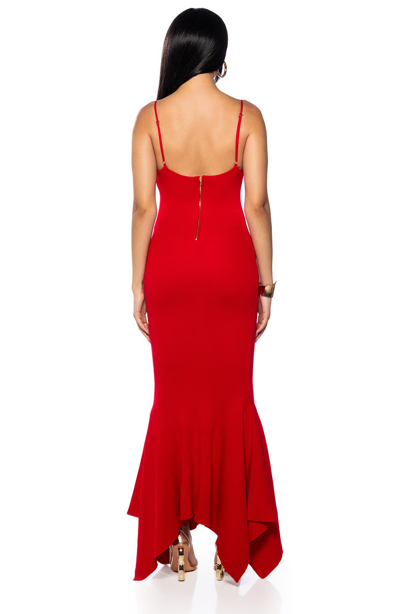 LOOKING FOR FUN KNIT MAXI DRESS