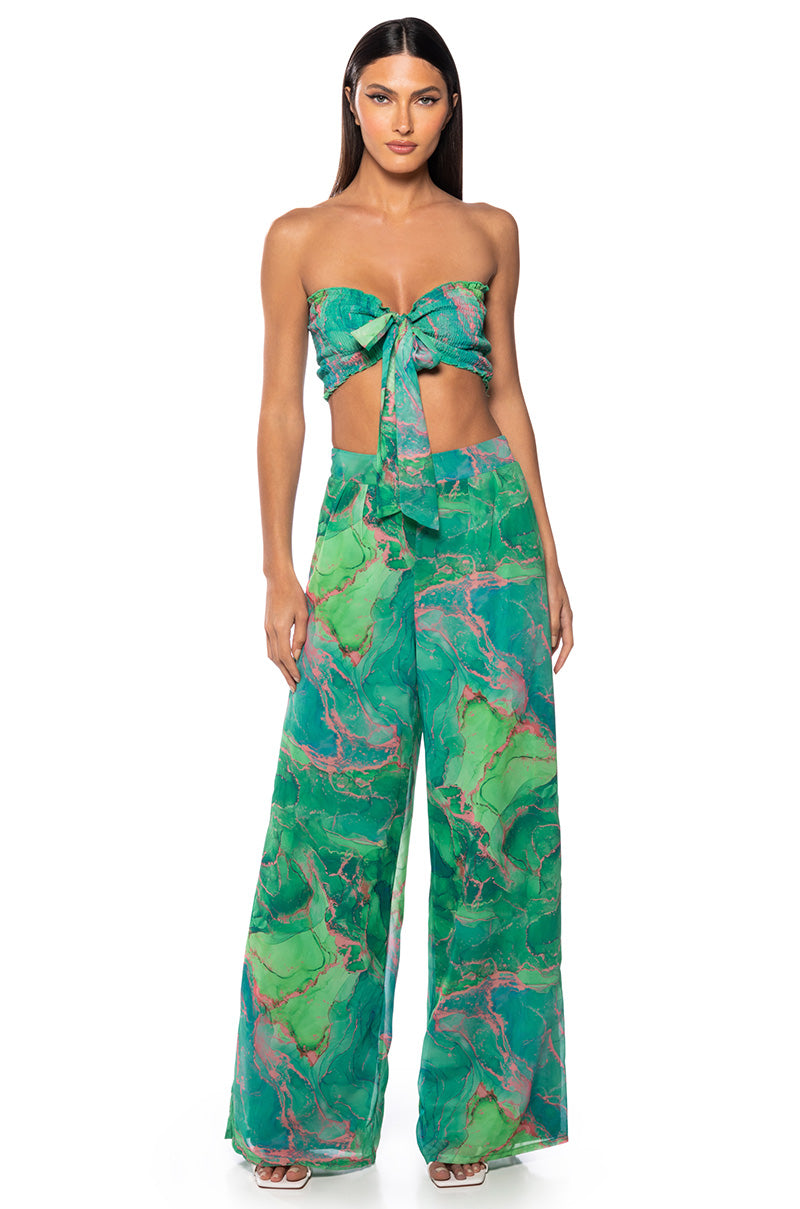 LOST IN LIFE FLOWY PALAZZO PANT