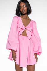 MADE OF SUNLIGHT OFF THE SHOULDER MINI DRESS