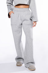 MAIN SQUEEZE PRINTED SCUBA WIDE LEG JOGGER