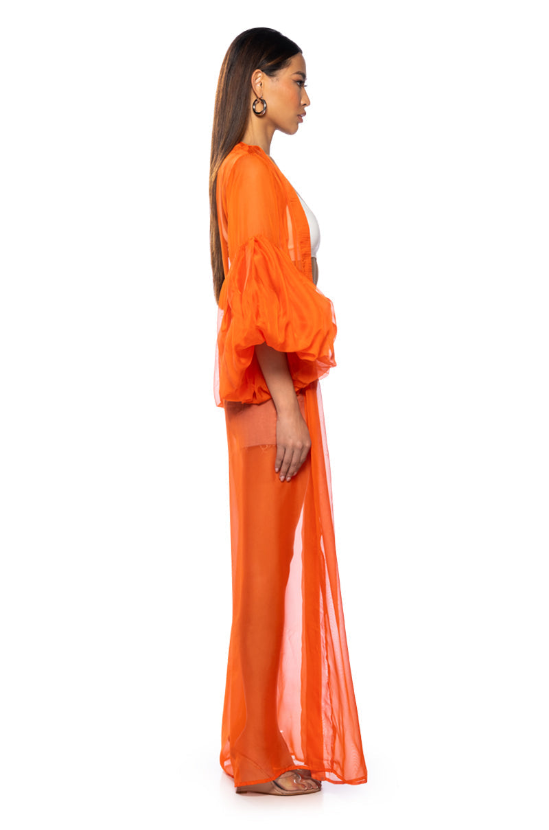 MALDIVES PUFF SLEEVE DUSTER