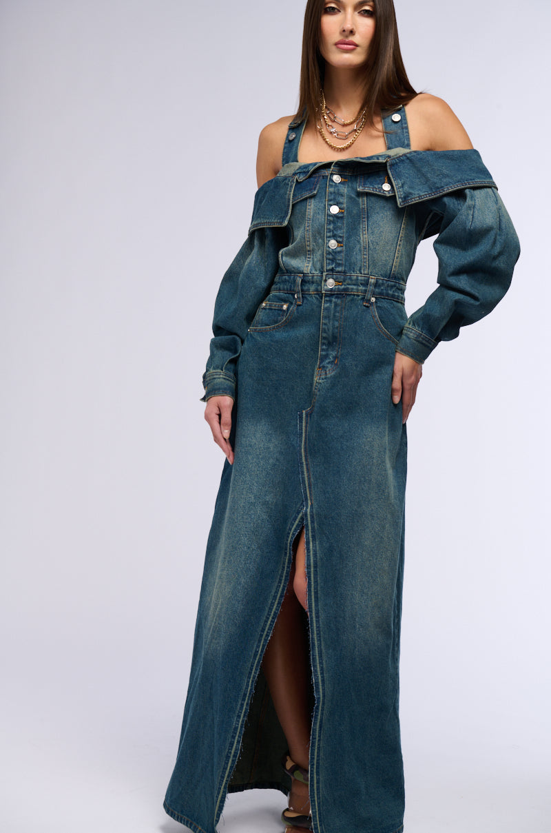 MARIAH DENIM MAXI DRESS