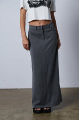 MINIMAL ELEGANCE WOVEN MAXI SKIRT
