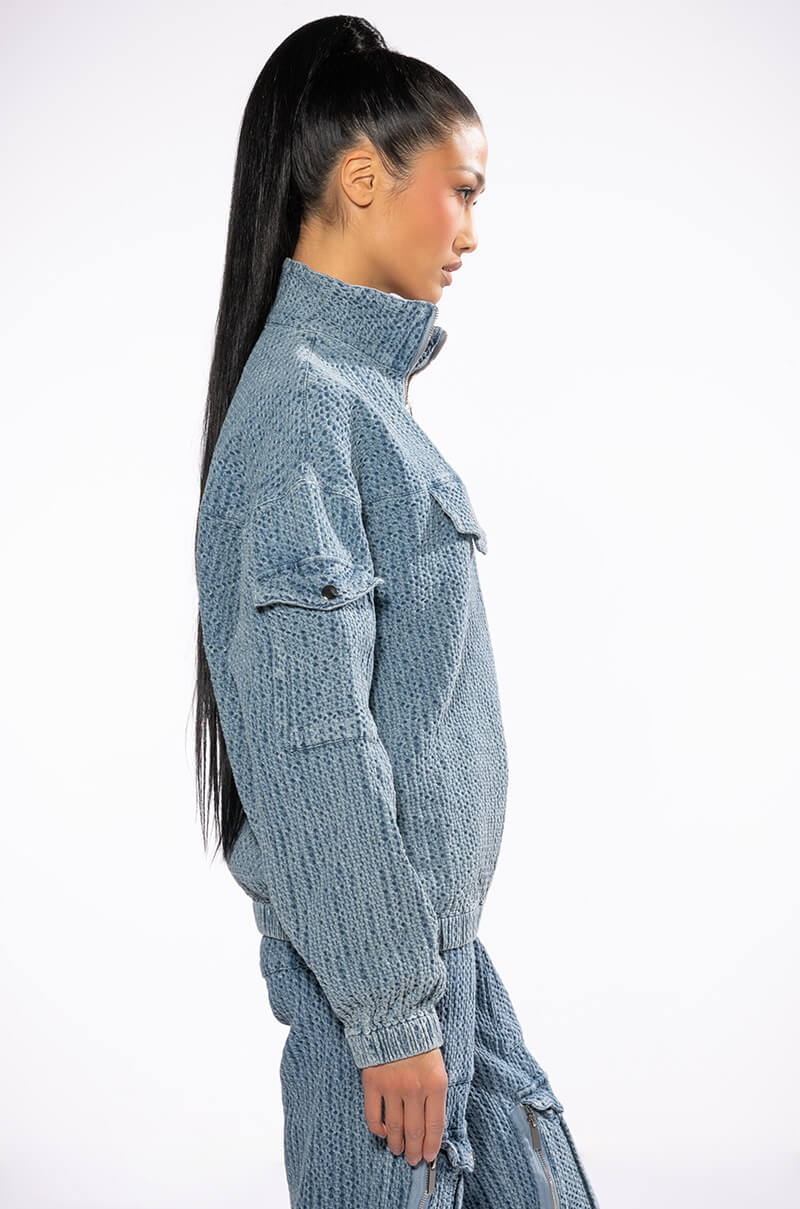 MONTE COZY POCKET DETAIL HALF ZIP SWEATSHIRT
