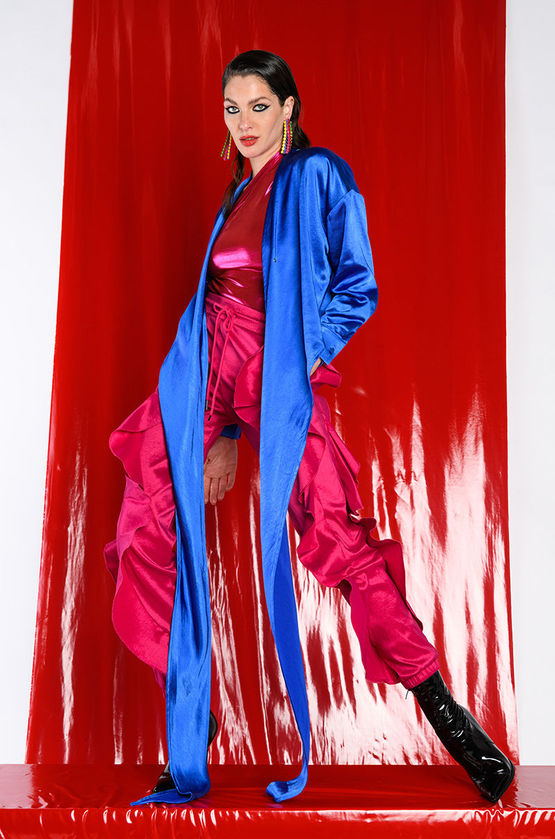 MELANIE RUFFLE DETAILED JOGGER