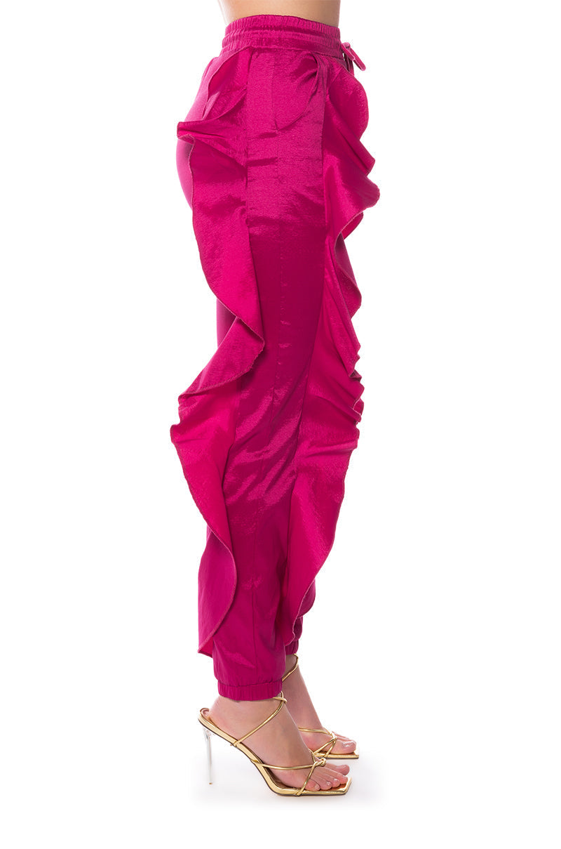 MELANIE RUFFLE DETAILED JOGGER