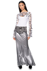 NOVA ULTRA CROP SEQUIN SWEATER