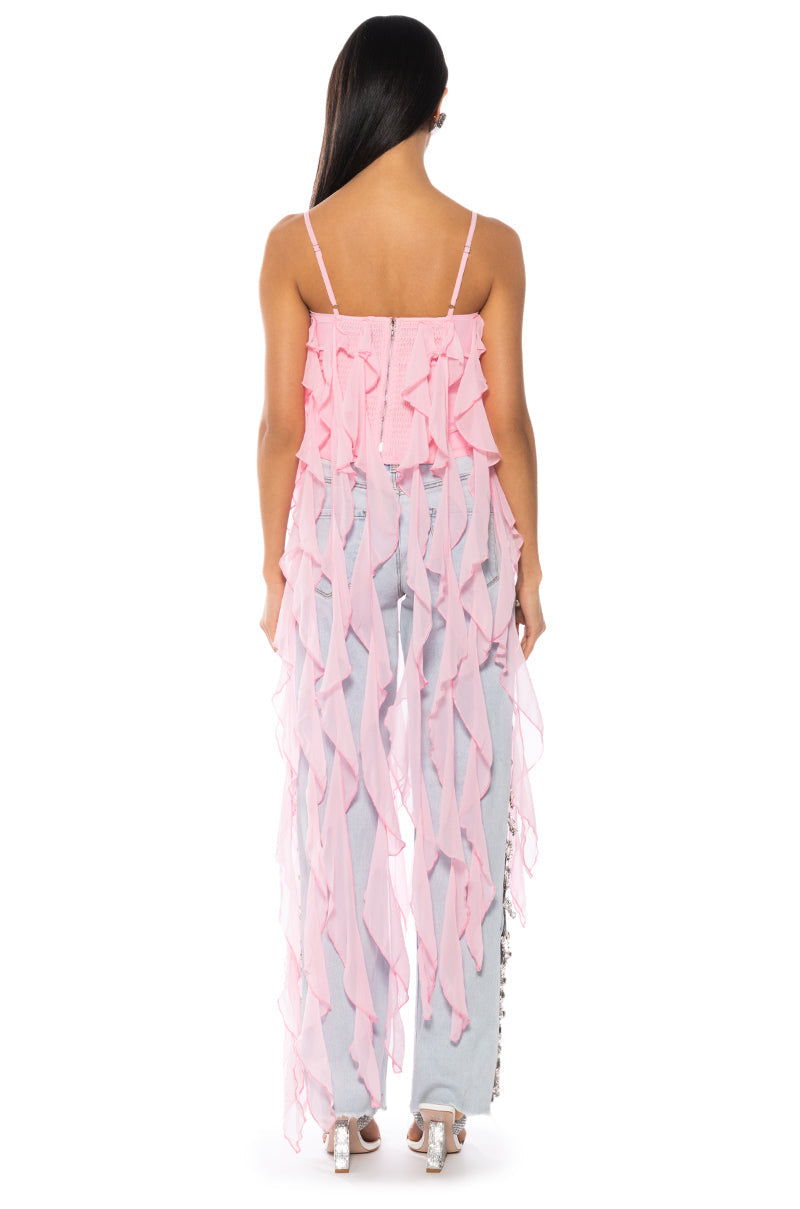 OH DARLING RUFFLE LONG TOP