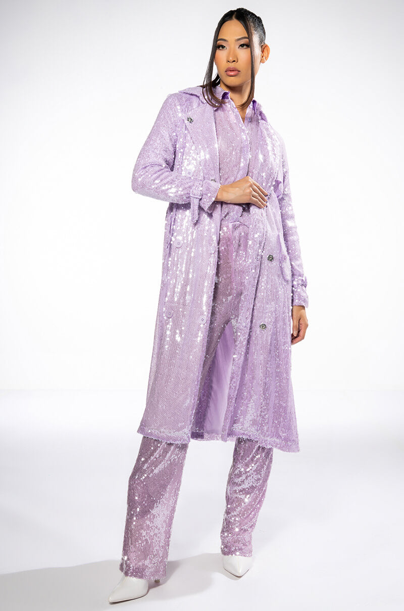 OH YOU FANCY SEQUIN BUTTON DOWN BLOUSE