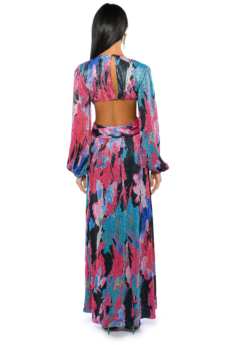 ON MY WAY LONG SLEEVE MAXI DRESS