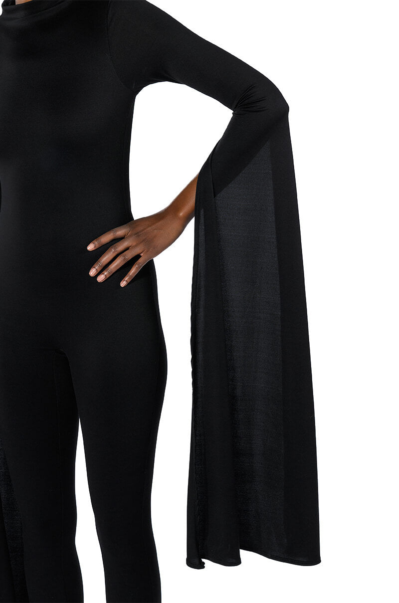 ON TOP DRAMATIC SLEEVE CATSUIT
