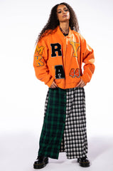 ORANGE YOU HAPPY VARSITY BOMBER