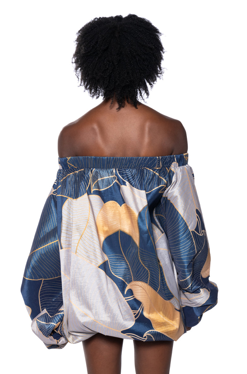 OUT FOR BRUNCH PATTERNED MINI DRESS