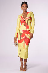PARADISE FOUND MIDI SKIRT
