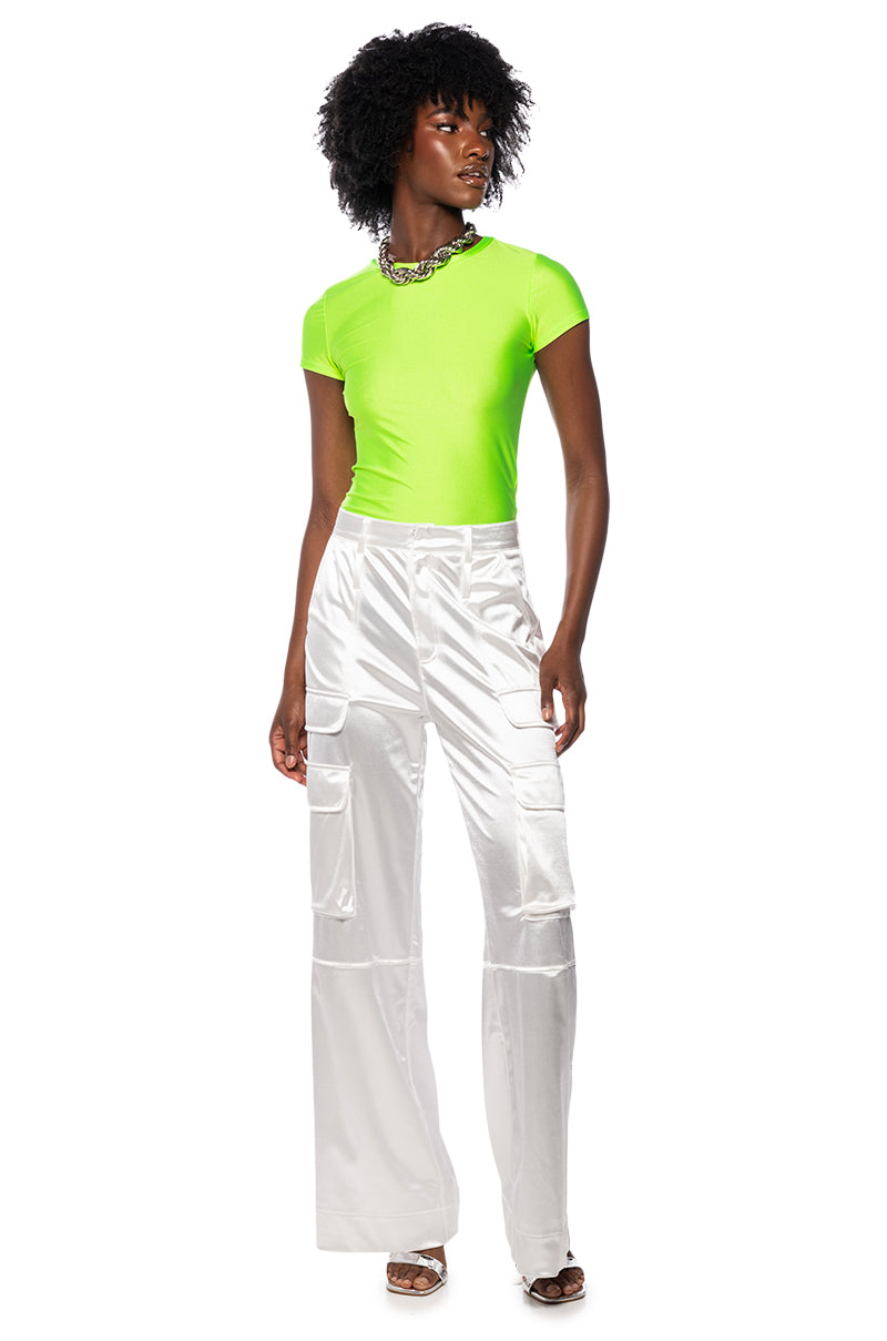 PAXTON DISCO SHORT SLEEVE TSHIRT IN LIME