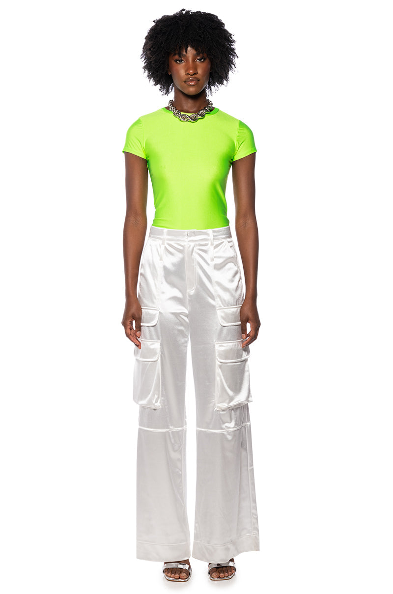 PAXTON DISCO SHORT SLEEVE TSHIRT IN LIME
