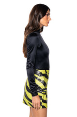 PAXTON NEW SHINE REVERSIBLE ZIP UP BODYSUIT
